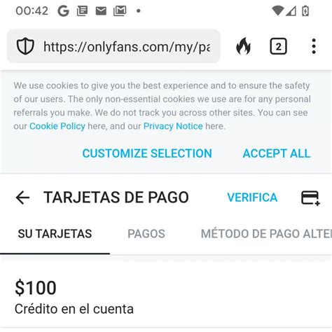 onlyfans metodos de pago